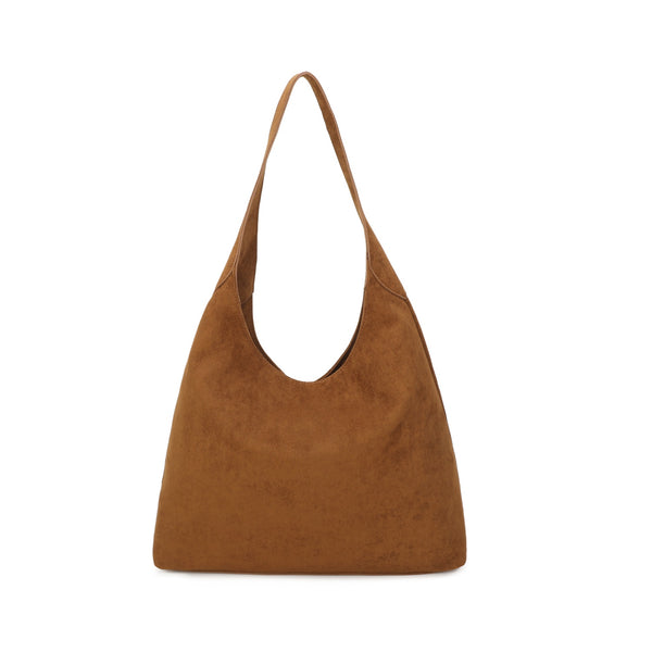 Zip Detail Suede Hobo Bag (various colours)