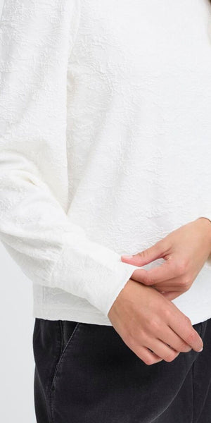 PULZ WILLIE Blouse in Cloud Dancer