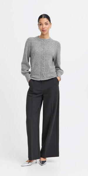 b young OMEA Rhinestone Cardigan