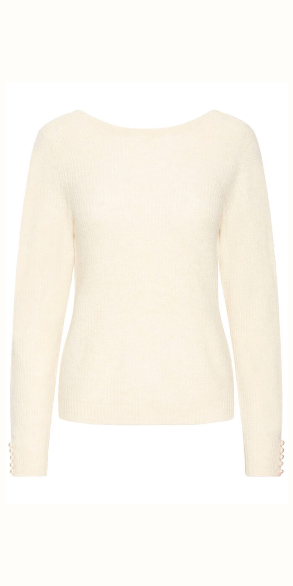 LICHI KAMARA Long Sleeve Knit in Cloud Dancer