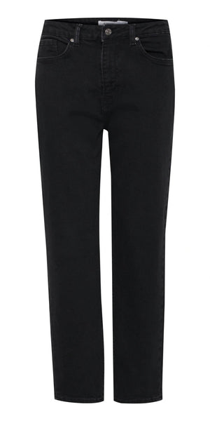 b young LOETTA Mom Fit Jeans in Black