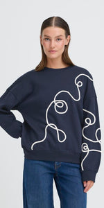 ICHI KASURA Sweater in Total Eclipse
