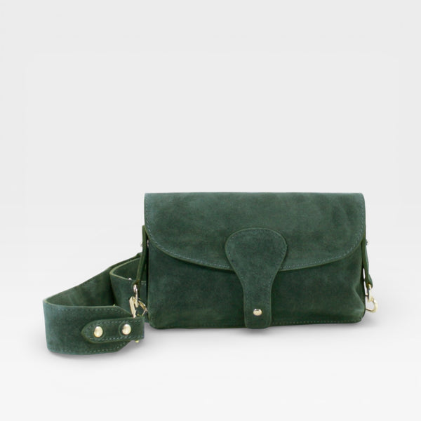 Italian Suede Crossbody Bag (various colours) - TheSecretCloset.Boutique