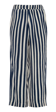 ICHI MARRAKECH Trousers in Total Eclipse Stripe