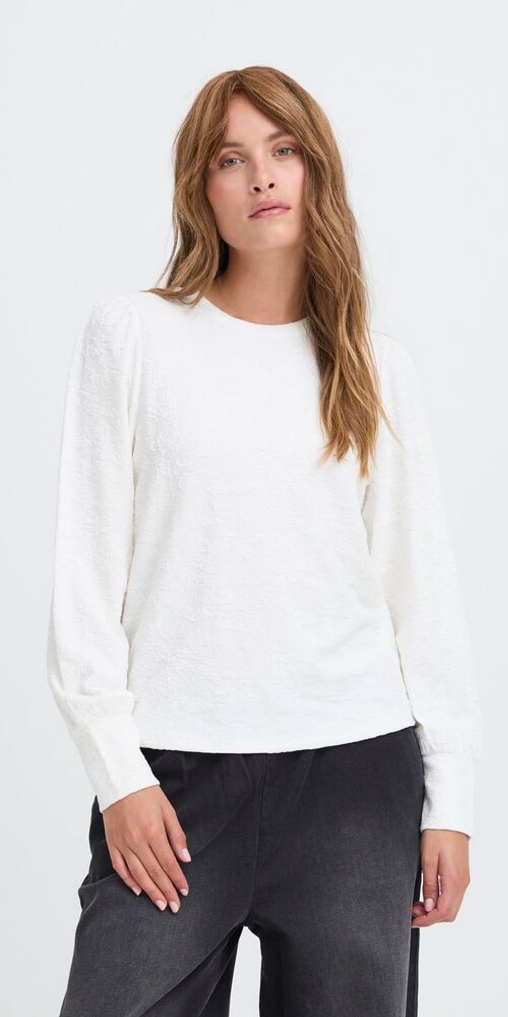 PULZ WILLIE Blouse in Cloud Dancer
