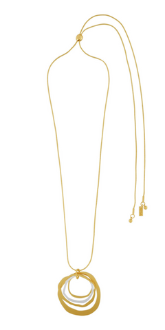 ELYSIAN Adjustable 2 Tone Necklace in Gold