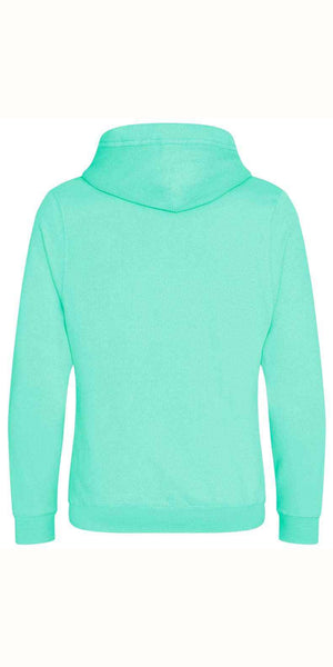 Cosy Cross Neck Hoodie in Peppermint