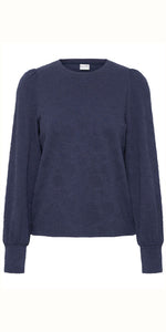 PULZ WILLIE Blouse in Dark Saphire