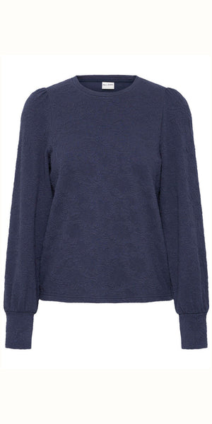 PULZ WILLIE Blouse in Dark Saphire