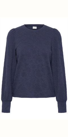 PULZ WILLIE Blouse in Dark Saphire