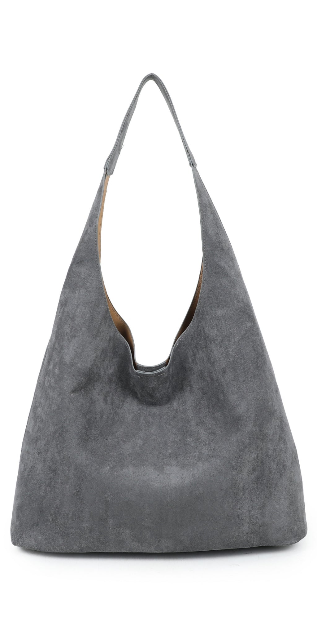 Suede Effect Hobo Bag in a Bag (various colours)