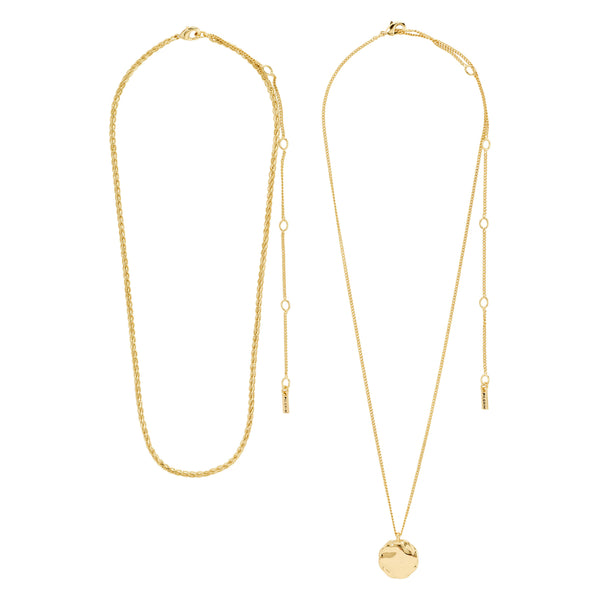 Pilgrim DECLAN Necklace 2-in-1 Set in Gold - TheSecretCloset.Boutique