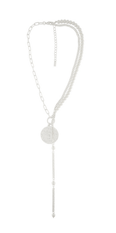 Audrey IN:STORE Short Dot Pearl Mix Necklace Silver (pre order)