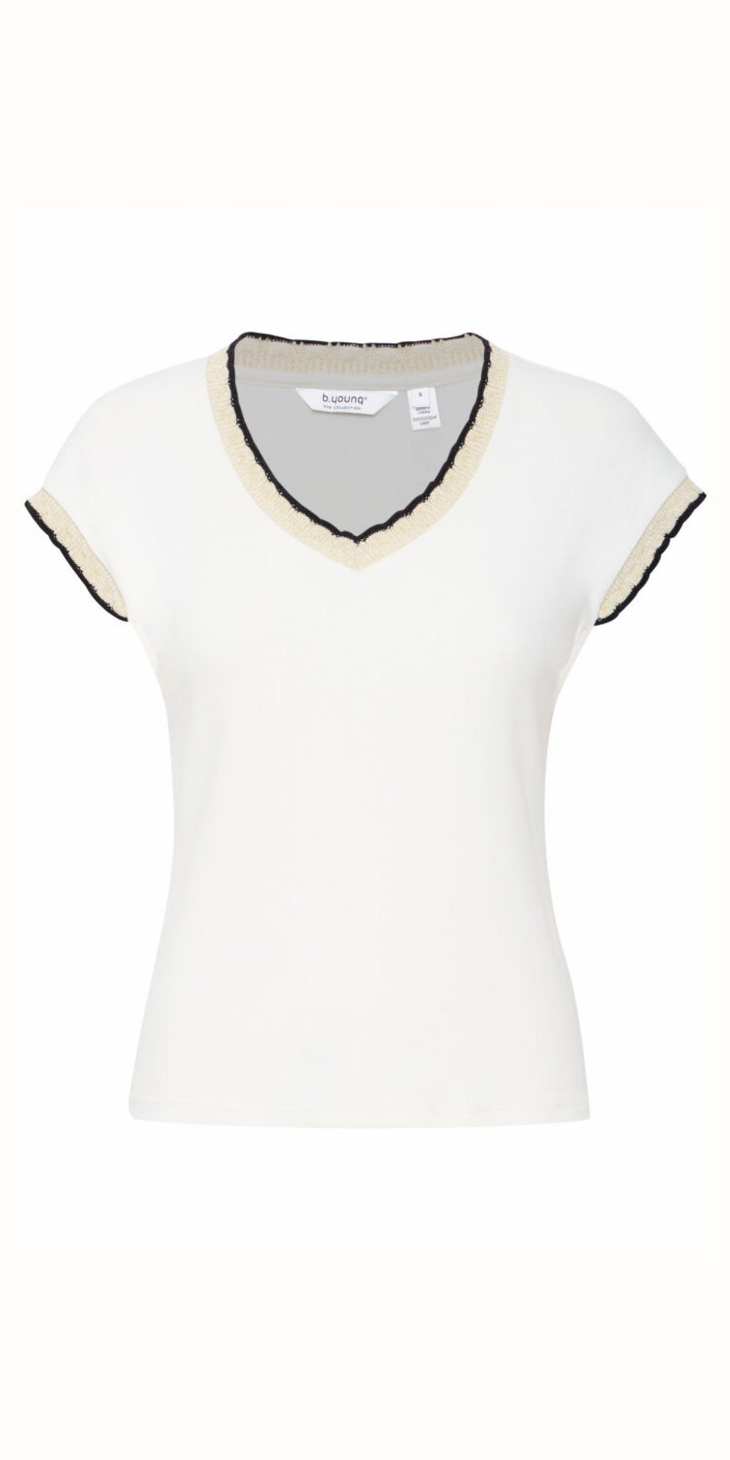 b young RYA T Shirt in Marshmallow