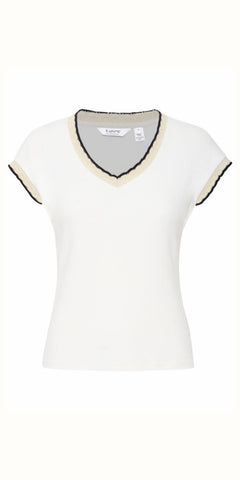 b young RYA T Shirt in Marshmallow
