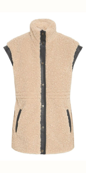b young ANAMAJ Waistcoat in Humus Mix