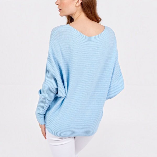 Batwing Ribbed Jumper (various colours)