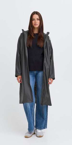 b young AVAN Coat in Black