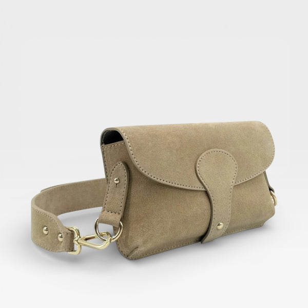 Italian Suede Crossbody Bag (various colours) - TheSecretCloset.Boutique