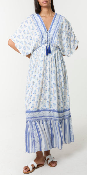 Blue Boho Dress