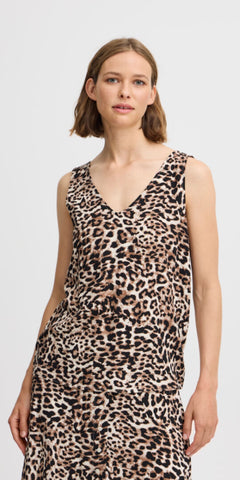 b young JOELLA Top in Birch Leopard