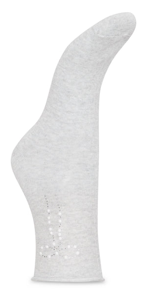 ICHI BANITTA Socks in Light Grey Melange