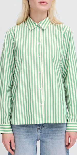 b young HETILA Shirt in Leprechaun Green