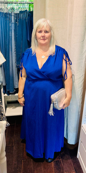 Rusched Sleeveless Dress