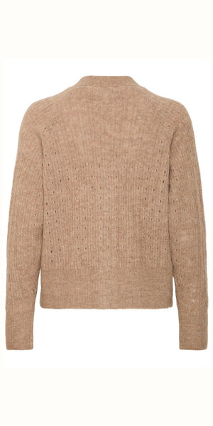 b young MONNA Cardigan in Walnut Melange