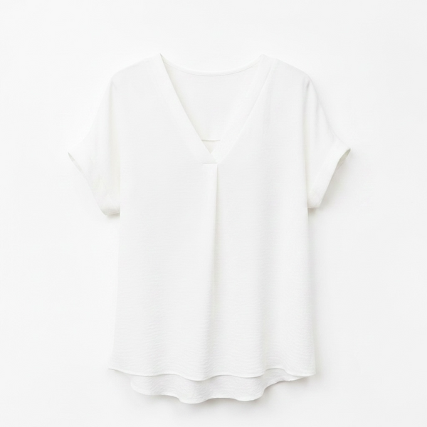 V Neck Textured Top (various colours)