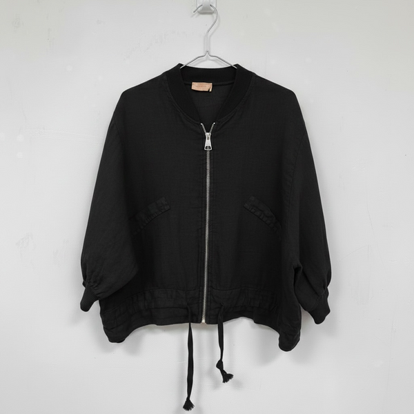 Linen Zip Bomber Jacket (various colours)