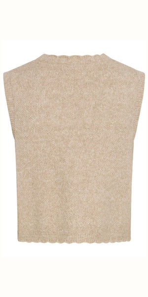 b young NADIKA Vest in String Melange