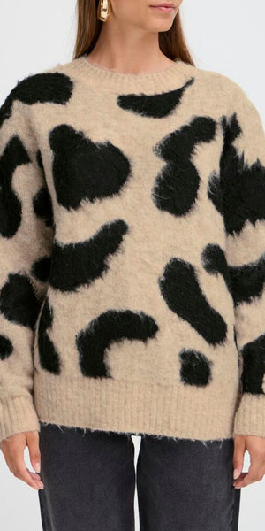 b young MINYAX Jumper in Humus Mix