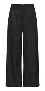 ICHI KATE Gleam Wide Pants in Black