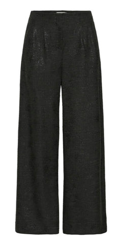 ICHI KATE Gleam Wide Pants in Black