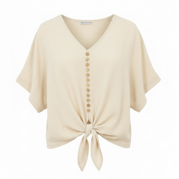 Button Up Tie Top (various colours)