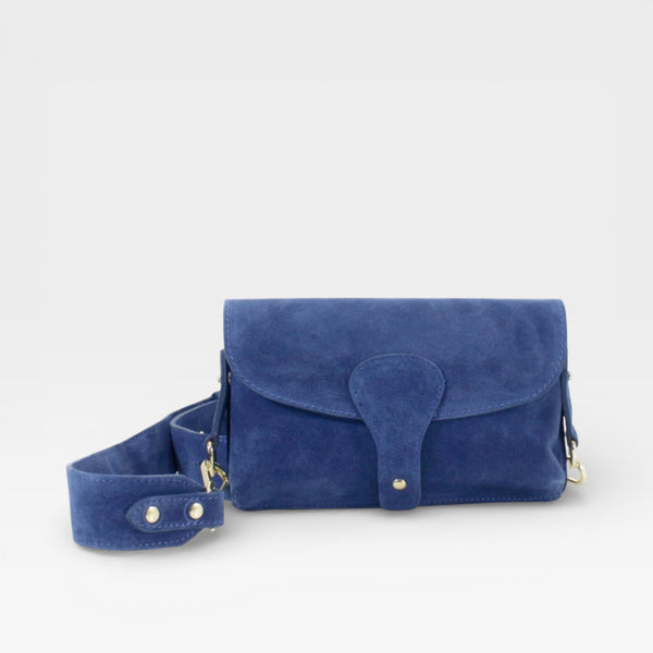 Italian Suede Crossbody Bag (various colours) - TheSecretCloset.Boutique