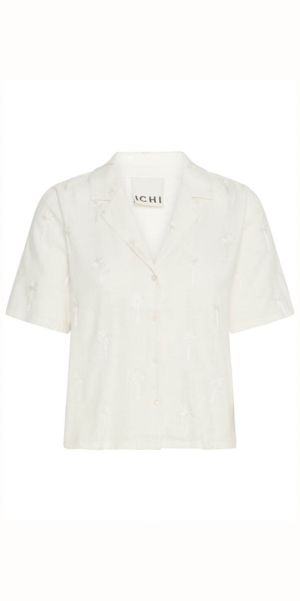 ICHI PALMIE Shirt in Cloud Dancer