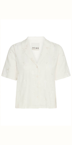 ICHI PALMIE Shirt in Cloud Dancer