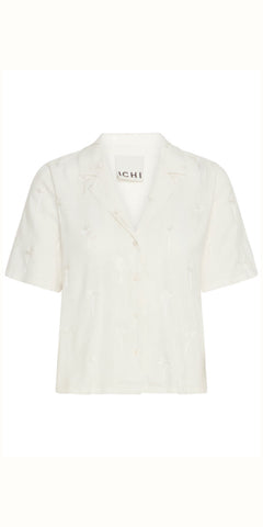 ICHI PALMIE Shirt in Cloud Dancer