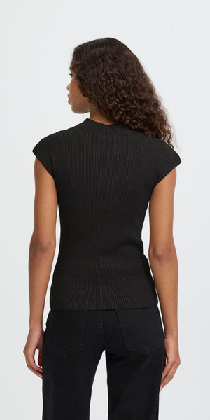 ICHI CODY Top in Black