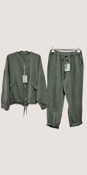 Linen Slouch Trousers