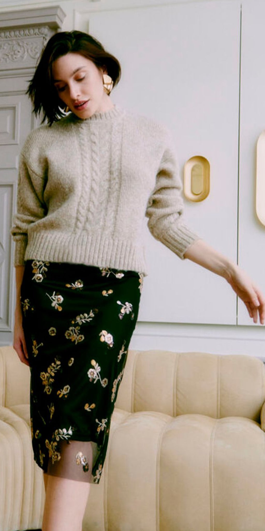 b young ONORMA Jumper in Oatmeal Melange