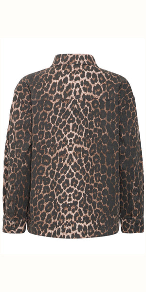 b young KENNA Shirt in Denim Leopard