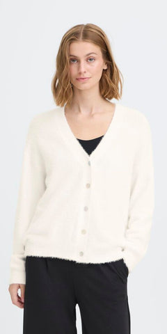 ICHI BRULA Cardigan in Cloud Dancer