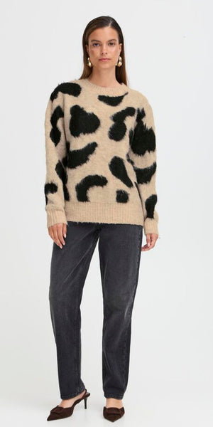 b young MINYAX Jumper in Humus Mix