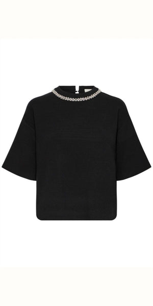 ICHI DORISE Knit in Black