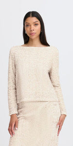 b young PARY Blouse in Oatmeal