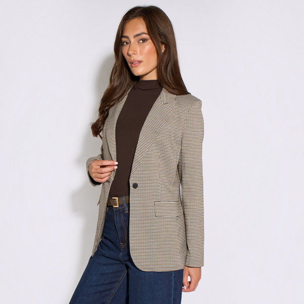 Neutral Tweed Heritage Blazer - TheSecretCloset.Boutique