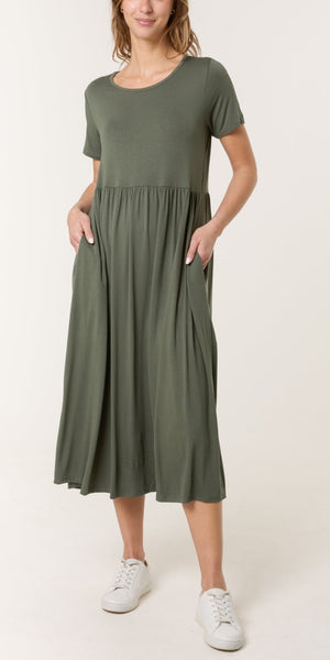 T Shirt Midi Dress (various colours)